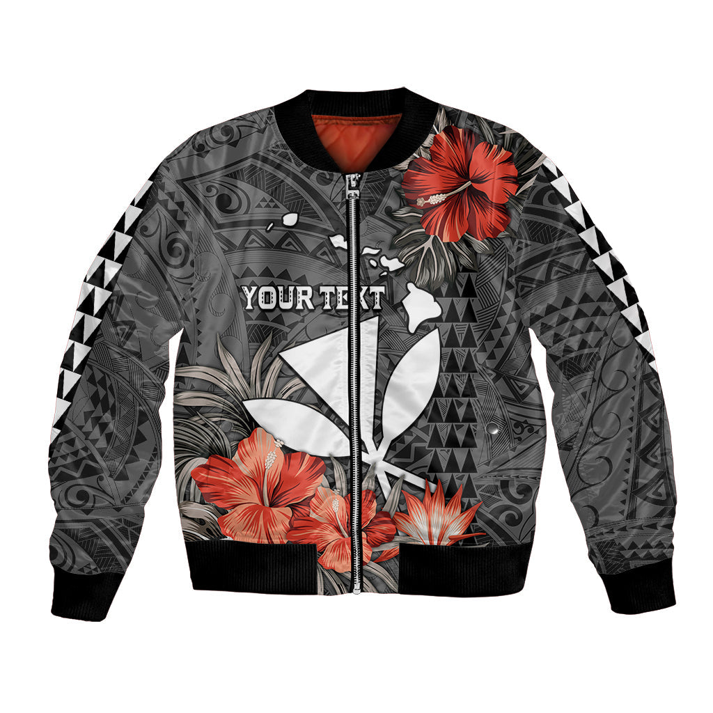 Personalised Hawaii Kanaka Maoli Bomber Jacket Polynesian Vintage Vibes