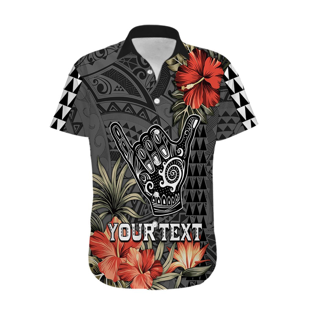 Personalised Hawaii Shaka Surf Hand Sign Hawaiian Shirt Polynesian Vintage Vibes