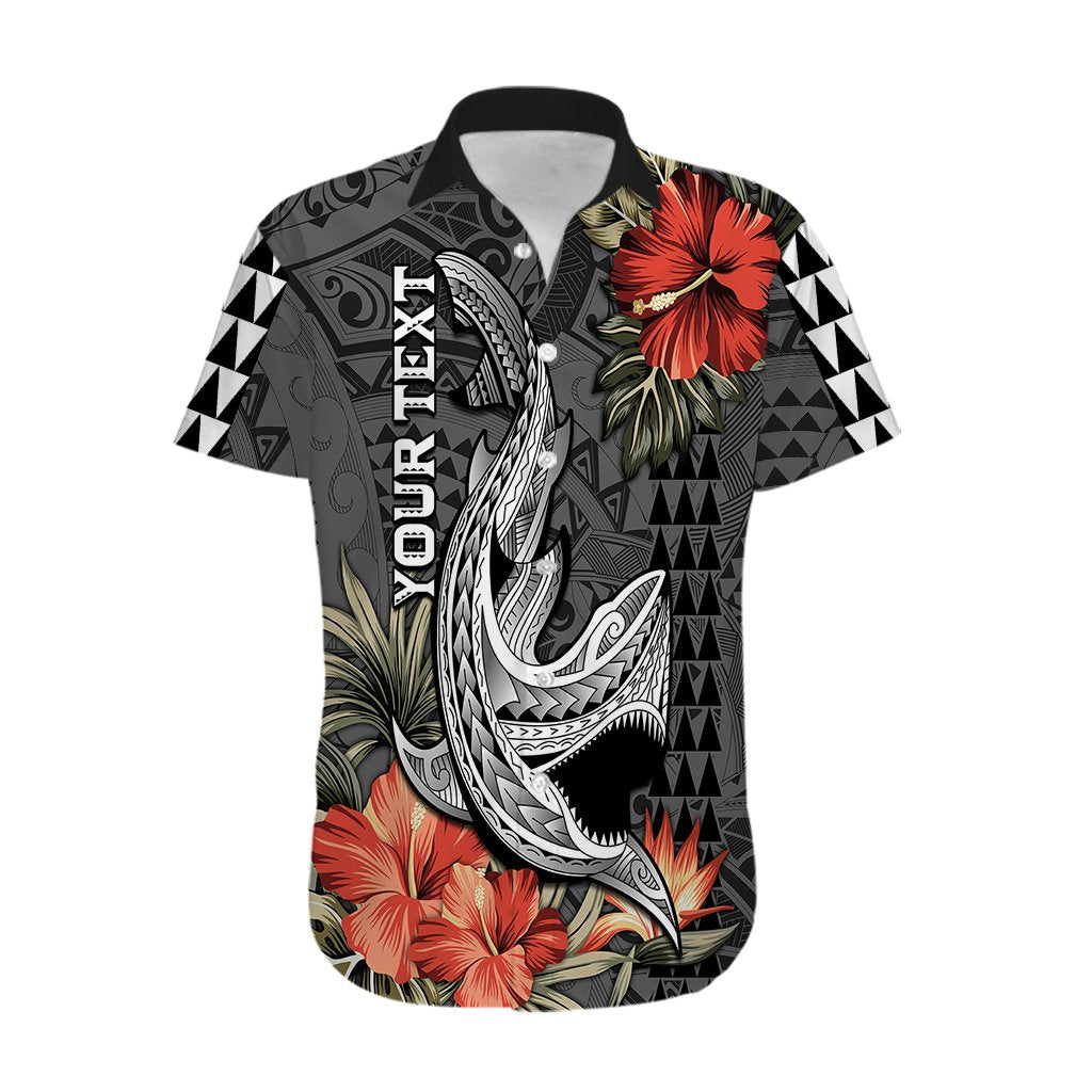 Personalised Hawaii Shark Tattoo Hawaiian Shirt Polynesian Vintage Vibes
