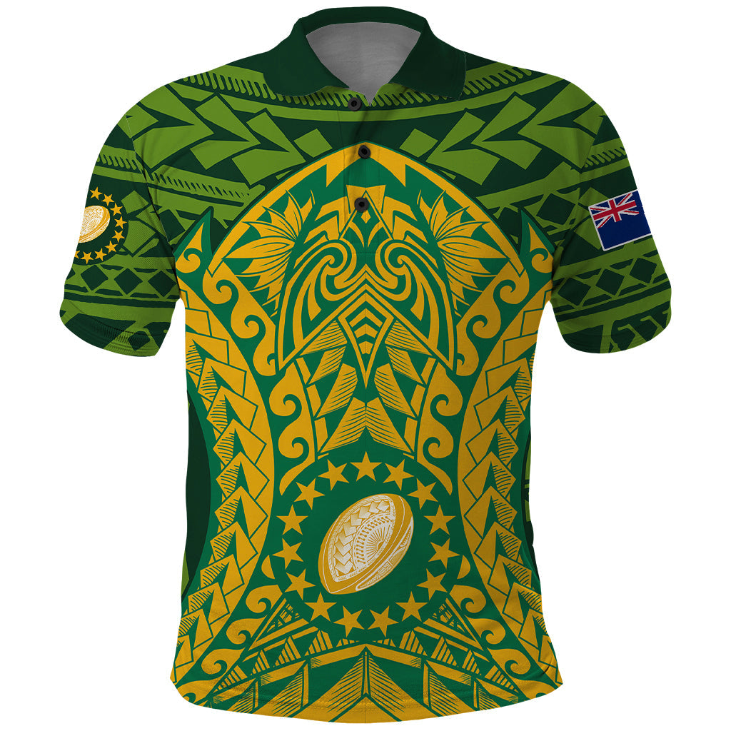 Personalised Cook Islands Rugby Polo Shirt Kukis Athletic Style