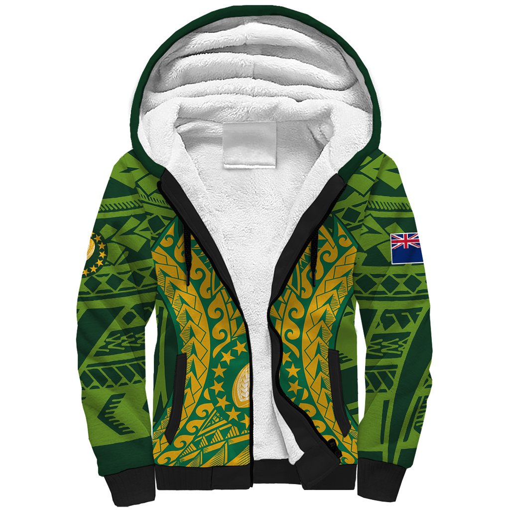 Personalised Cook Islands Rugby Sherpa Hoodie Kukis Athletic Style