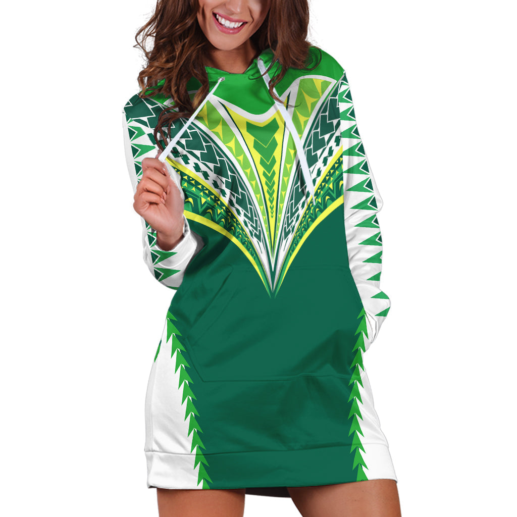 Polynesian Cook Islands Rugby Hoodie Dress No1