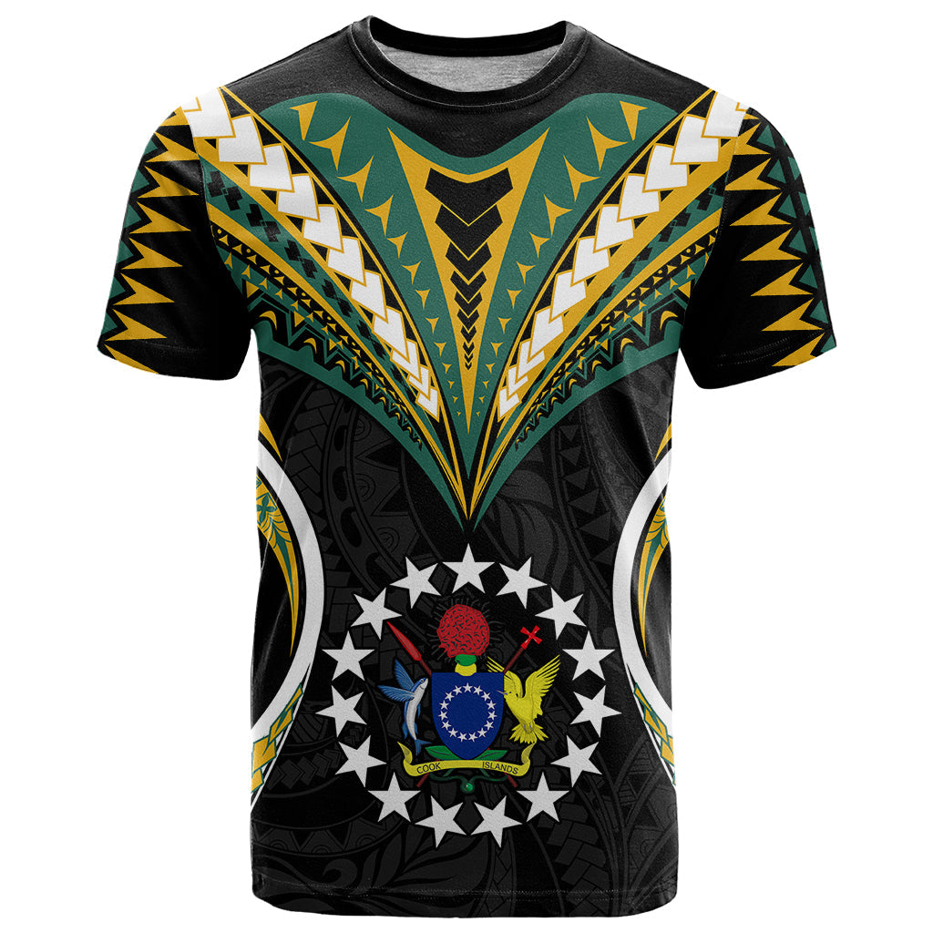  Polynesian Cook Islands T Shirt Tribal Wave Style