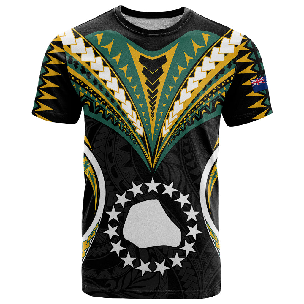  Polynesian Mangaia Island T Shirt Cook Islands Tribal Wave Style