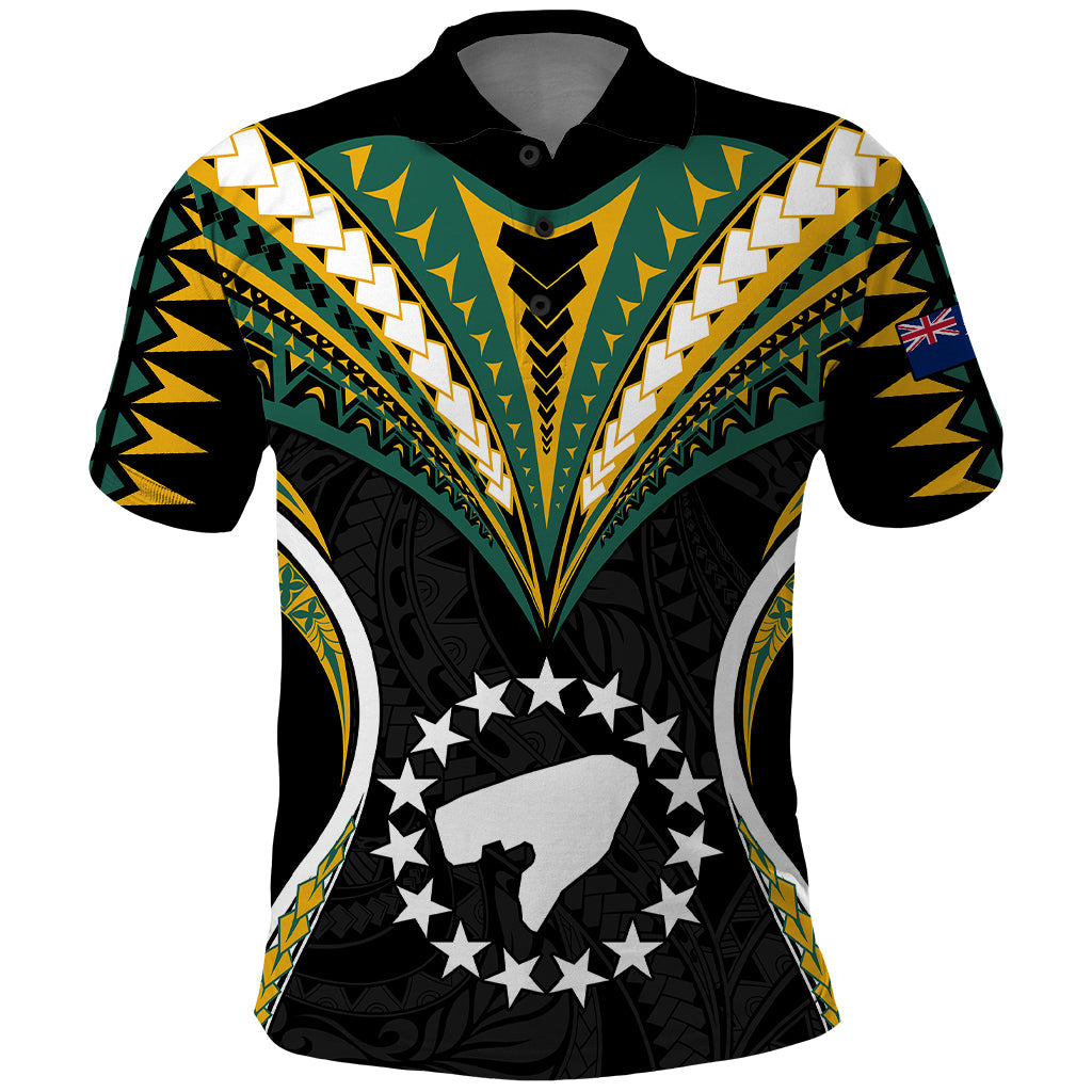 Personalised Polynesian Pukapuka Island Polo Shirt Cook Islands Tribal Wave Style