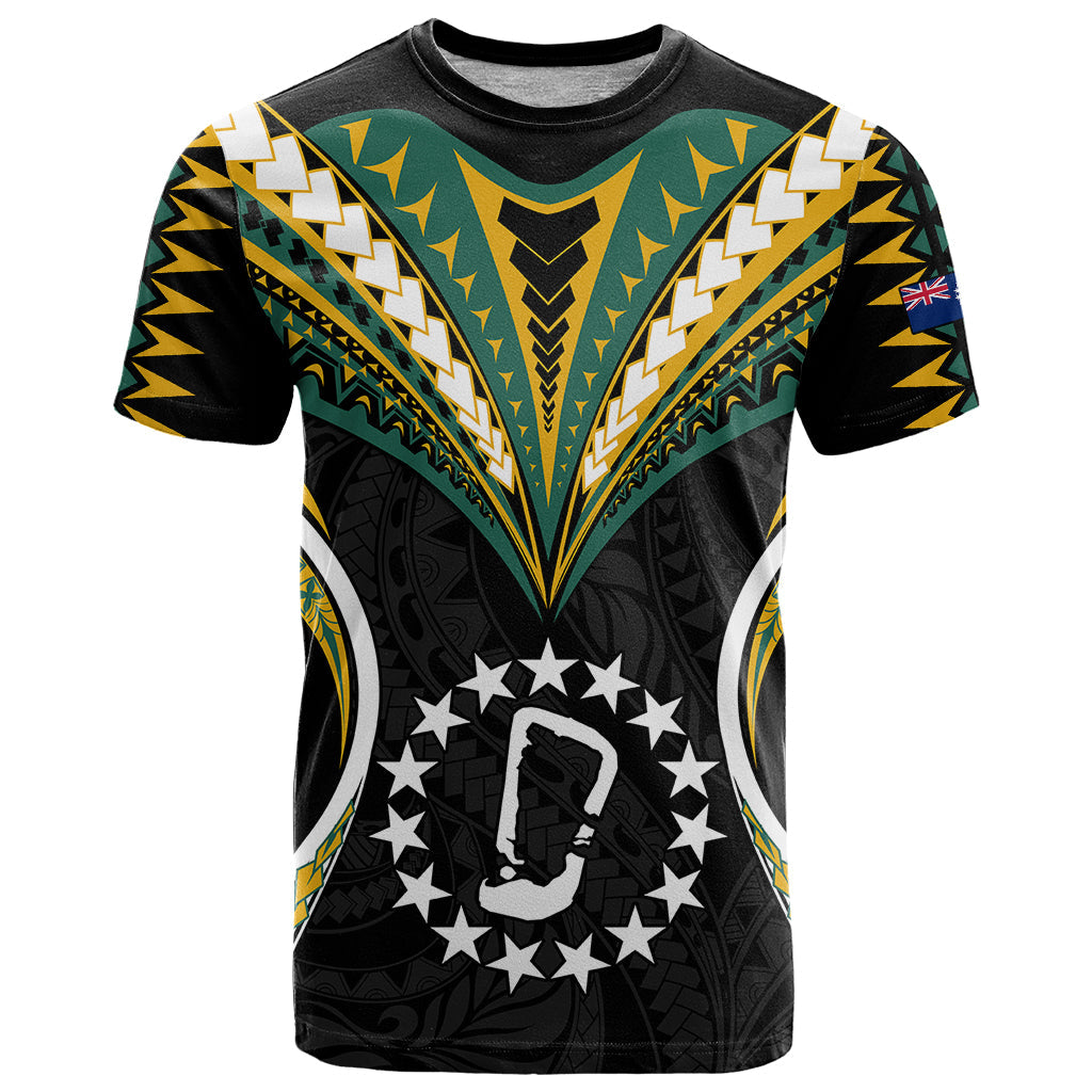  Polynesian Rakahanga Island T Shirt Cook Islands Tribal Wave Style