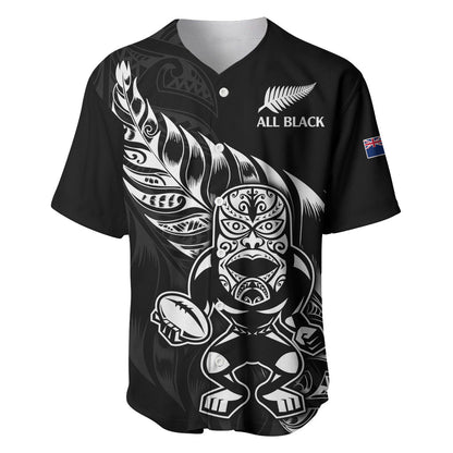 New Zealand All Black Rugby Baseball Jersey