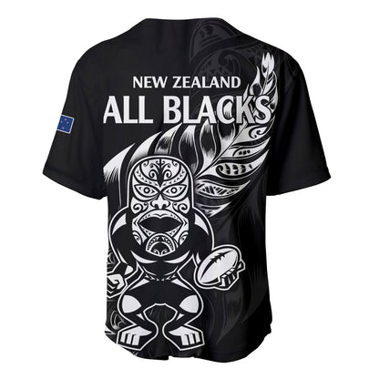 New Zealand All Black Rugby Baseball Jersey