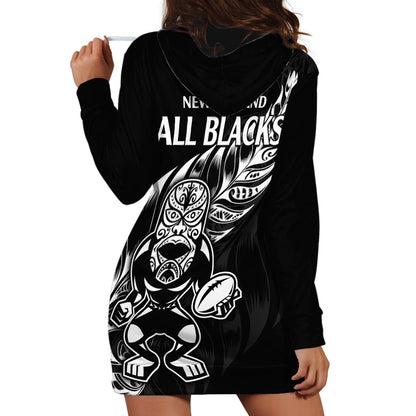 New Zealand All Black Rugby Hoodie Dress