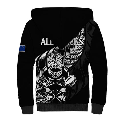 New Zealand All Black Rugby Sherpa Hoodie