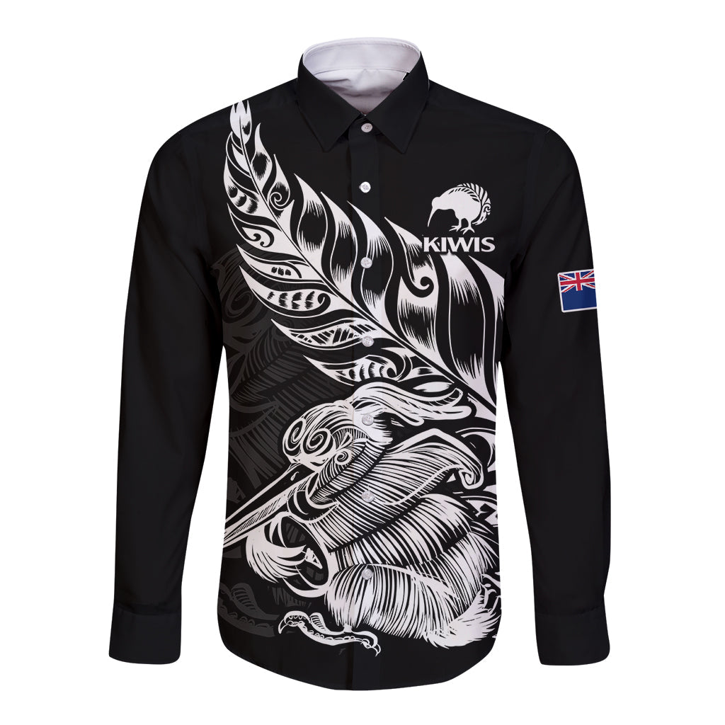New Zealand Kiwi Rugby Long Sleeve Button Shirt