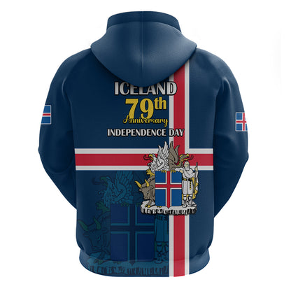 Iceland Hoodie Icelandic National Day