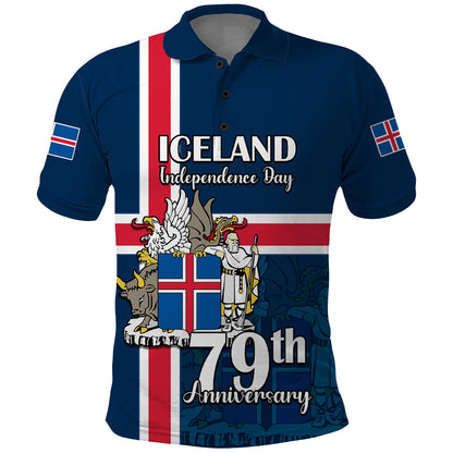 Iceland Polo Shirt Icelandic National Day