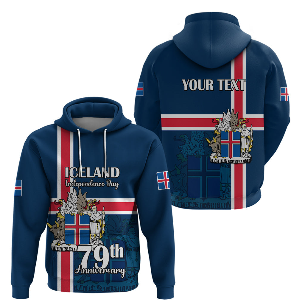 Custom Iceland Hoodie Icelandic National Day
