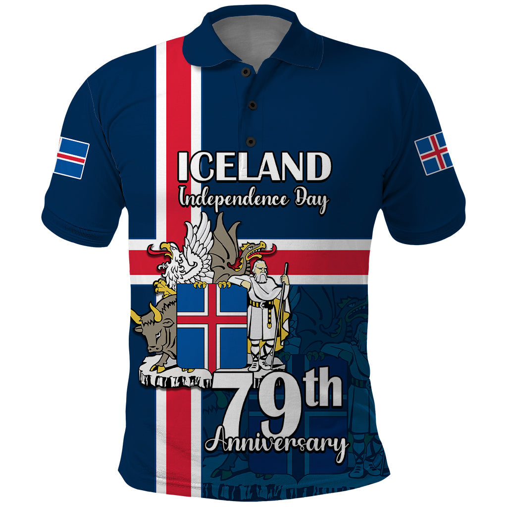 Custom Iceland Polo Shirt Icelandic National Day