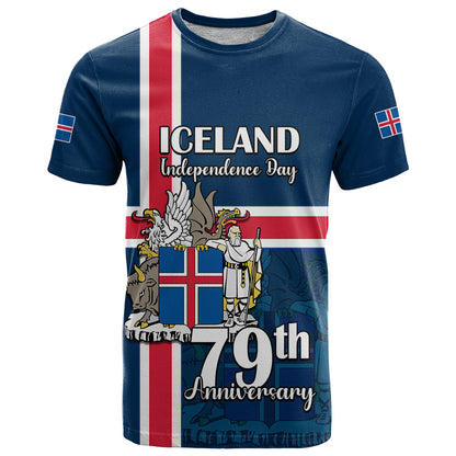 Custom Iceland T Shirt Icelandic National Day