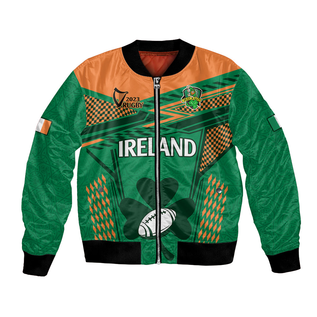 Ireland Rugby Bomber Jacket 2023 World Cup Shamrock Sporty Style