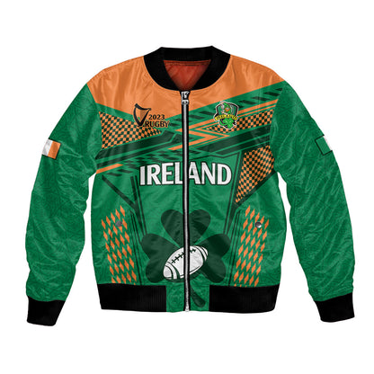Ireland Rugby Bomber Jacket 2023 World Cup Shamrock Sporty Style