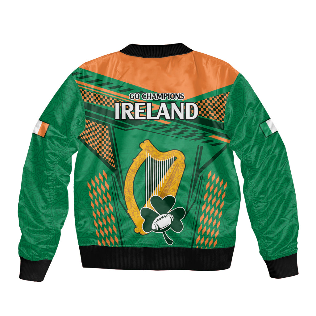 Ireland Rugby Bomber Jacket 2023 World Cup Shamrock Sporty Style