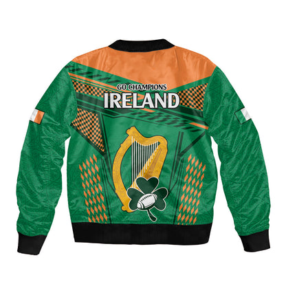 Ireland Rugby Bomber Jacket 2023 World Cup Shamrock Sporty Style