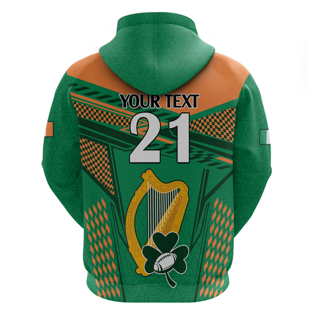 Custom Ireland Rugby Hoodie 2023 World Cup Shamrock Sporty Style