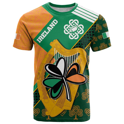 Ireland Rugby T Shirt Go Irish Shamrock World Cup