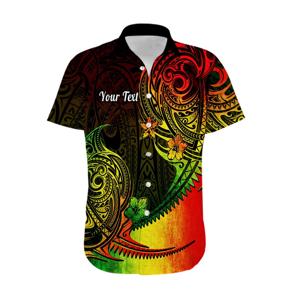 Personalised Polynesian Tribal Hawaiian Shirt Unique Reggae