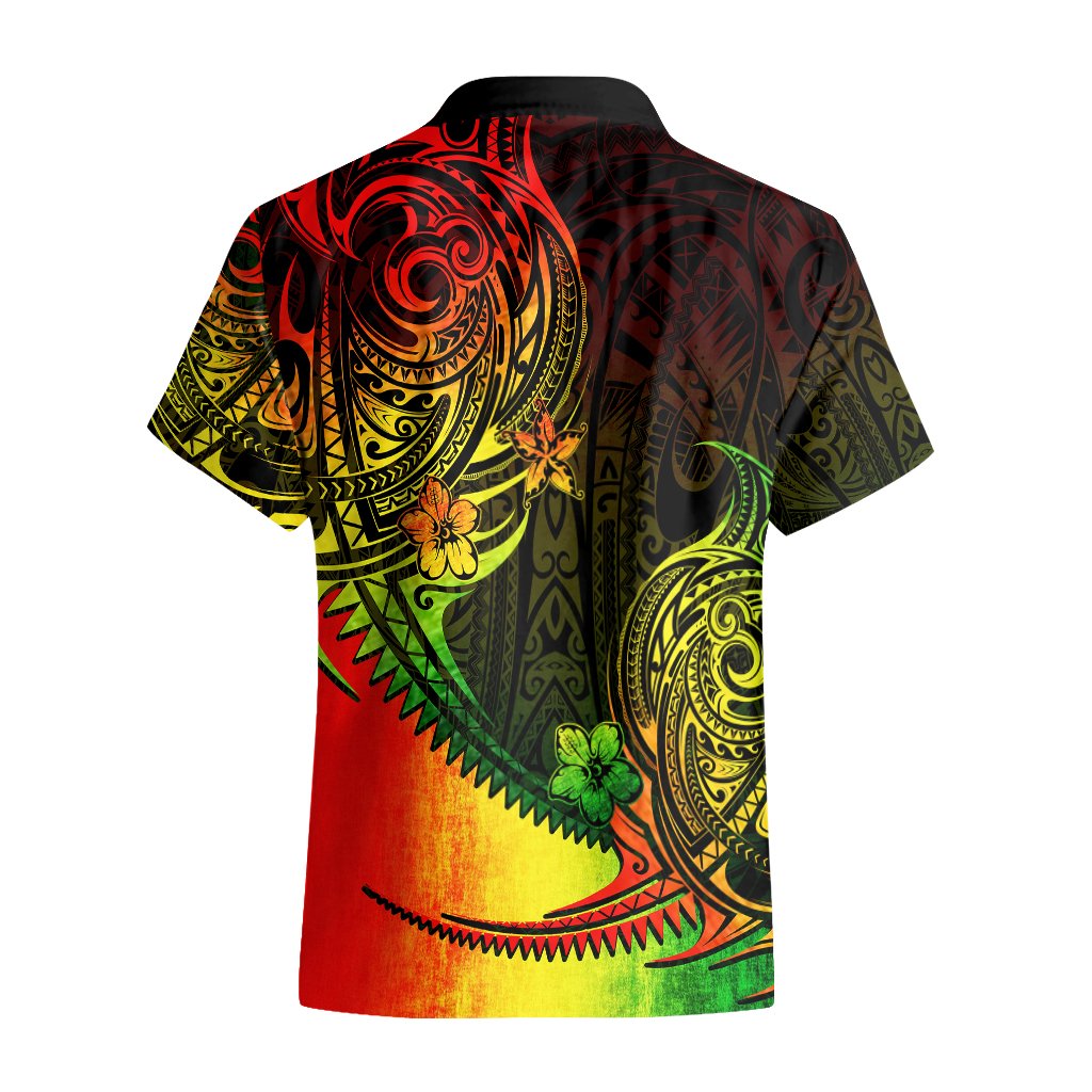 Personalised Polynesian Tribal Hawaiian Shirt Unique Reggae