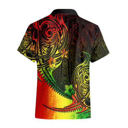 Personalised Polynesian Tribal Hawaiian Shirt Unique Reggae