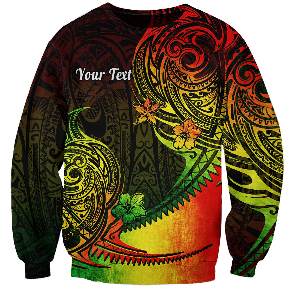 Personalised Polynesian Tribal Sweatshirt Unique Reggae