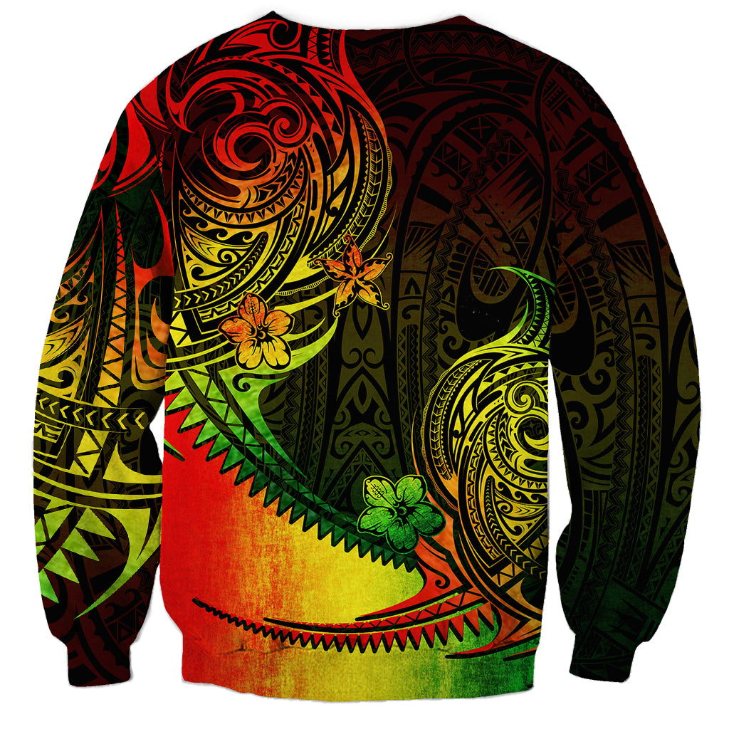Personalised Polynesian Tribal Sweatshirt Unique Reggae