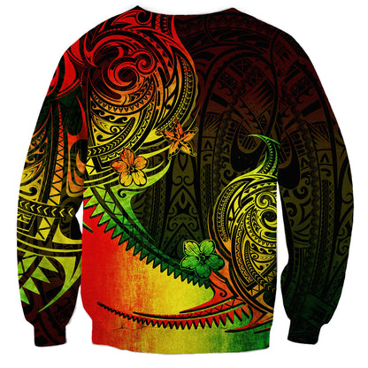 Personalised Polynesian Tribal Sweatshirt Unique Reggae