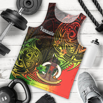 Polynesian Pride Vanuatu Men Tank Top Reggae Polynesia Long God Yumi Stanap