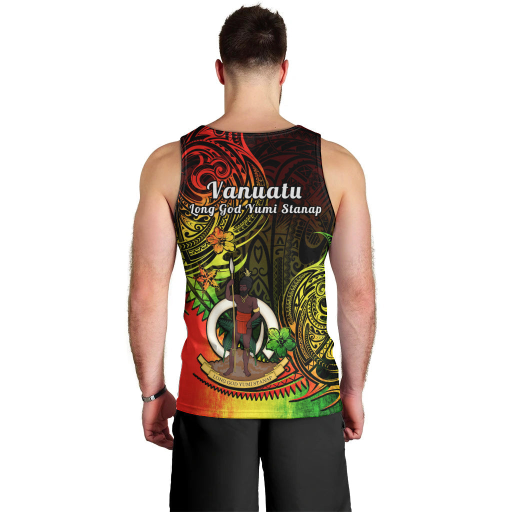 Polynesian Pride Vanuatu Men Tank Top Reggae Polynesia Long God Yumi Stanap