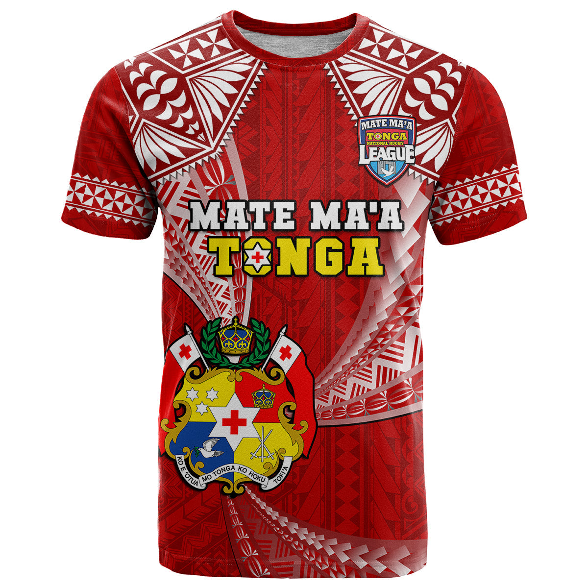 Tonga Rugby T Shirt Mate Maa Tonga Pacific Tongan Ngatu