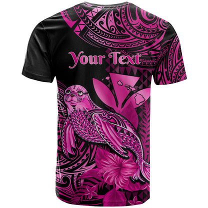 Hawaii Monk Seal T Shirt Polynesian Kakau With Kanaka Pink