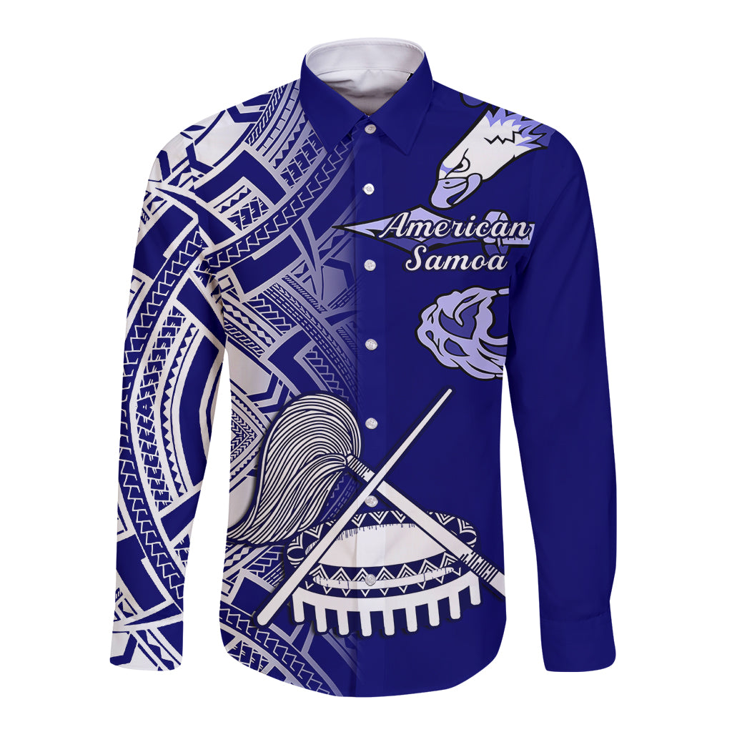 American Samoa Long Sleeve Button Shirt July 4 Independence Day