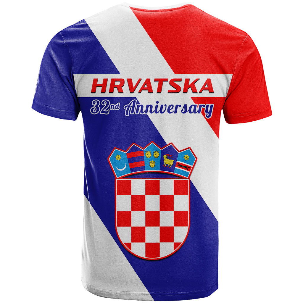 June 25 Croatia T Shirt Independence Day Hrvatska Coat Of Arms 32Nd Anniversary