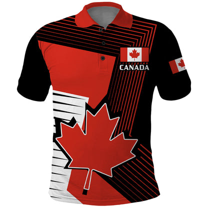 Custom July 1 Canada Polo Shirt Independence Day With Canadian Maple Leaf