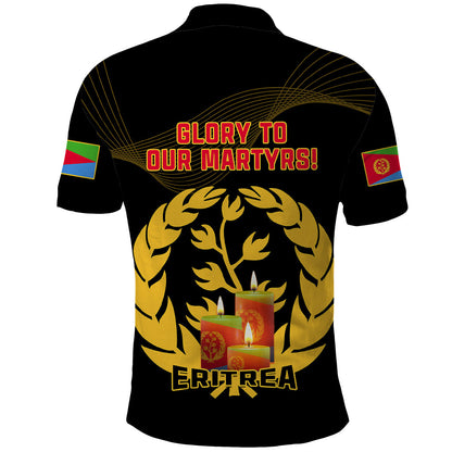20 June Eritrea Martyrs Day Polo Shirt Glory To Our Martyrs