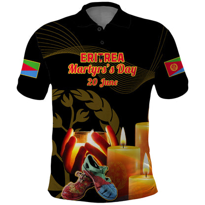 Personalised 20 June Eritrea Martyrs Day Polo Shirt Glory To Our Martyrs