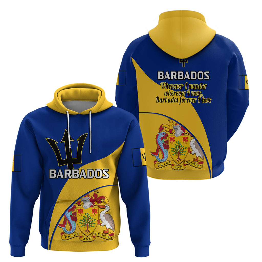 Barbados Hoodie Barbadian Coat Of Arms