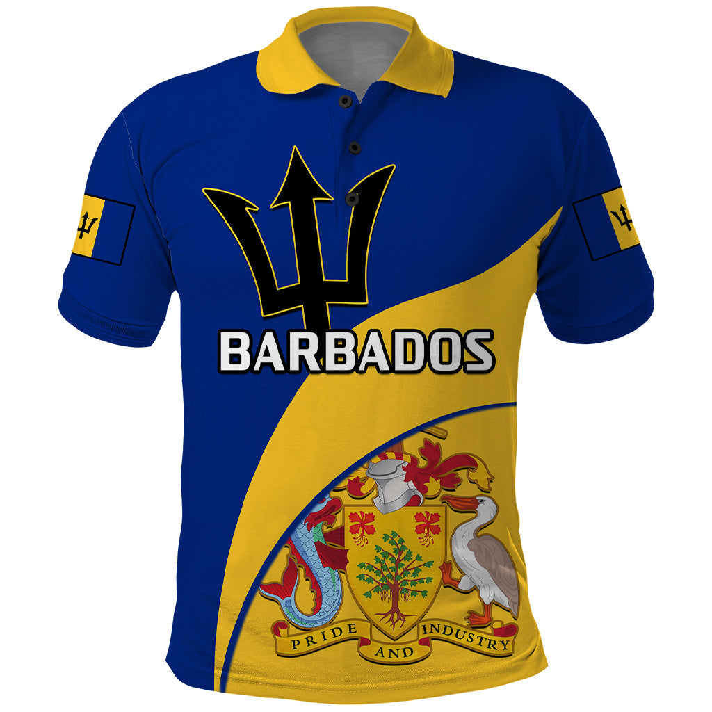 Barbados Polo Shirt Barbadian Coat Of Arms