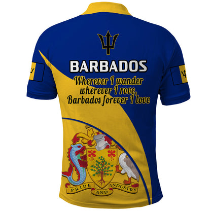Barbados Polo Shirt Barbadian Coat Of Arms