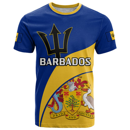 Barbados T Shirt Barbadian Coat Of Arms