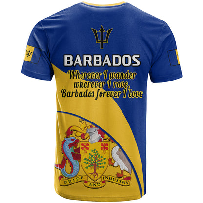 Barbados T Shirt Barbadian Coat Of Arms