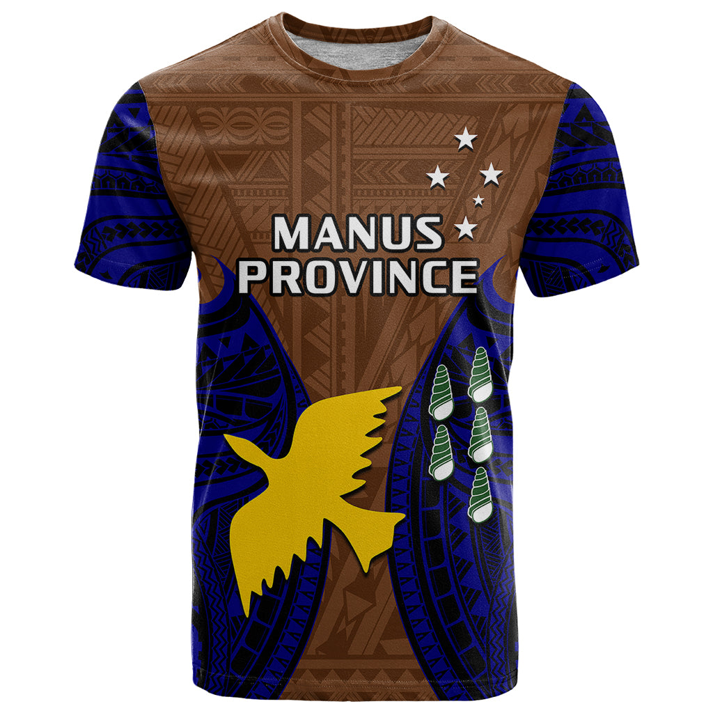 Papua New Guinea T Shirt Manus Province Mix Coat Of Arms Polynesian Art