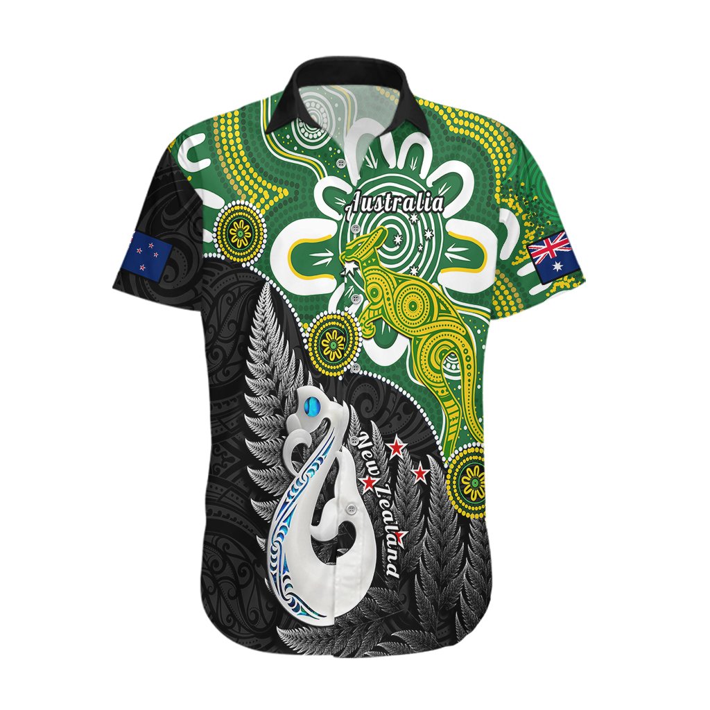 Personalised New Zealand And Australia Hawaiian Shirt Aboriginal Mix Aotearoa Maori Unique Style