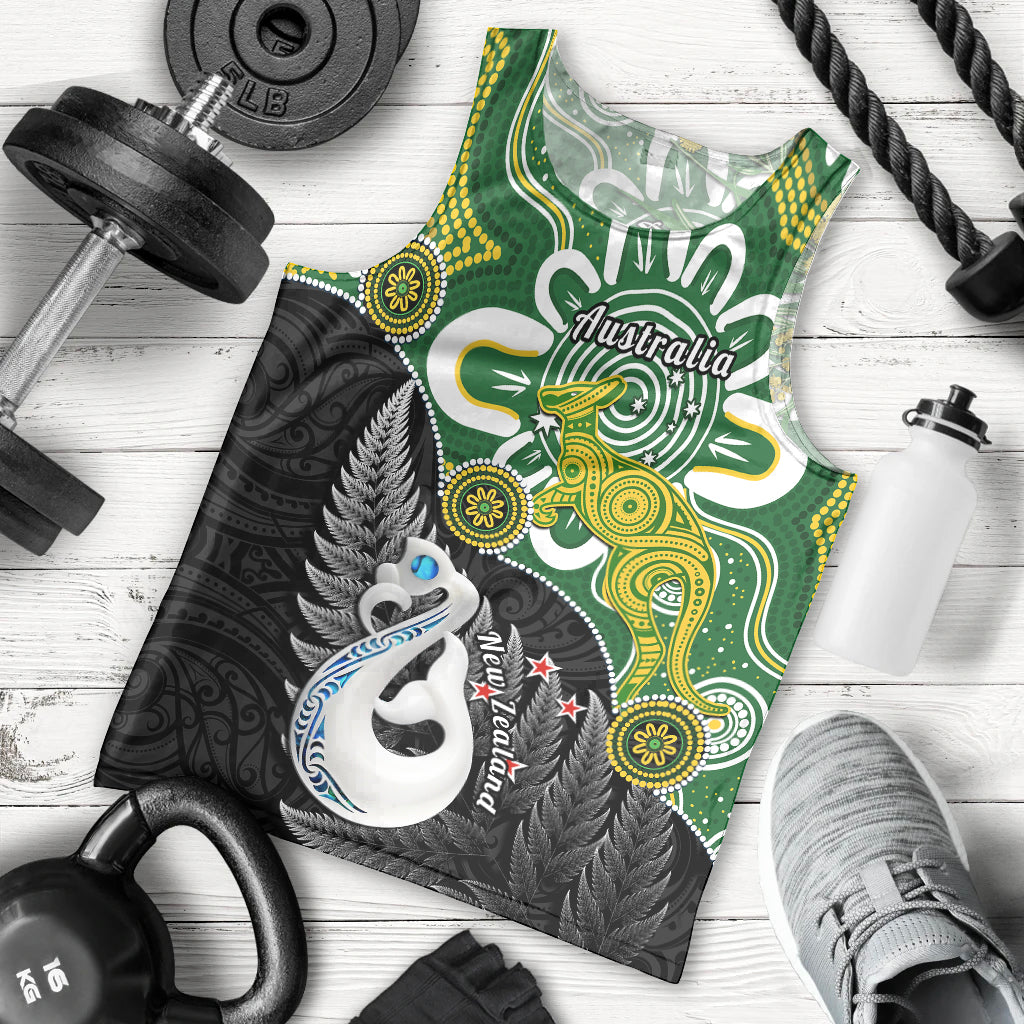 New Zealand And Australia Men Tank Top Aboriginal Mix Aotearoa Maori Unique Style