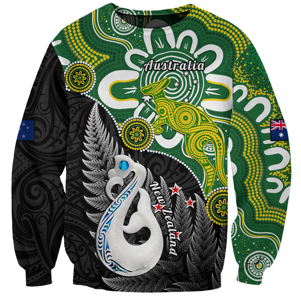 New Zealand And Australia Sweatshirt Aboriginal Mix Aotearoa Maori Unique Style